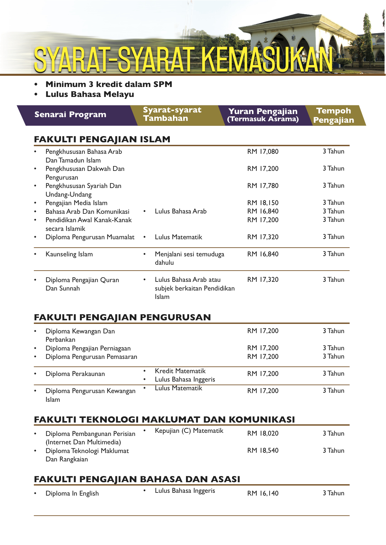 Diploma pengajian islam dengan teknologi maklumat