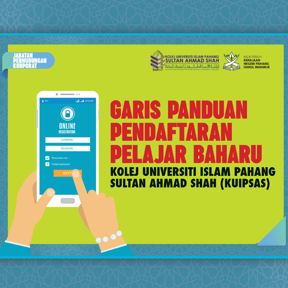 PENDAFTARAN PELAJAR BAHARU DALAM TALIAN  Kolej Universiti Islam 